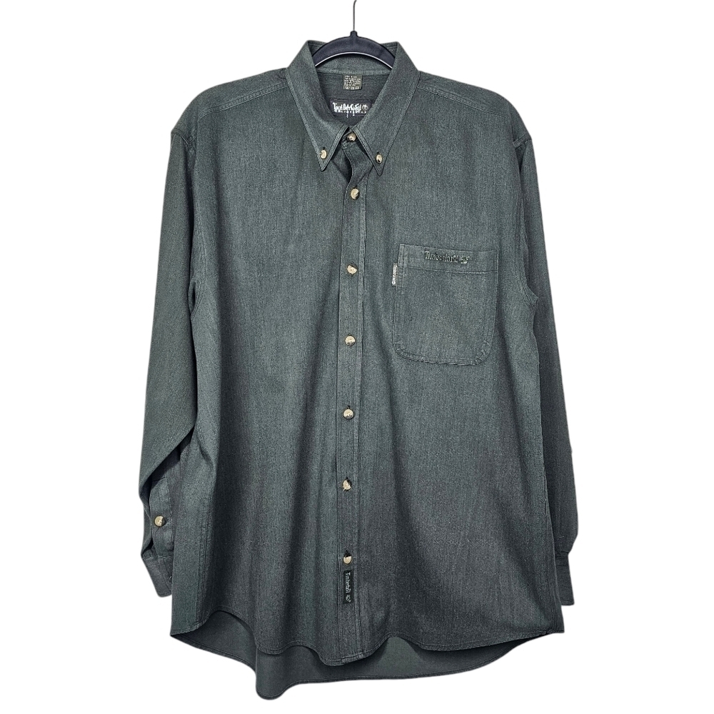 Timberlands Forest Green Button Down - image 1